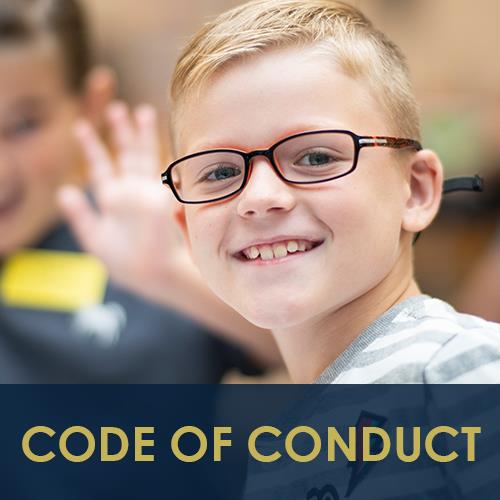 code of conduct button 